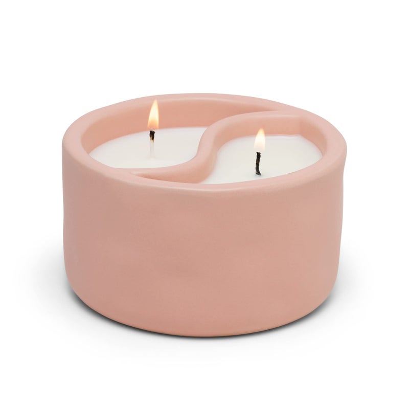 Paddywax Scented Candles Yin-Yang Collection 2-Wick Artisan Candle  11-Ounce  Cactus Flower + Watermint - Image 4
